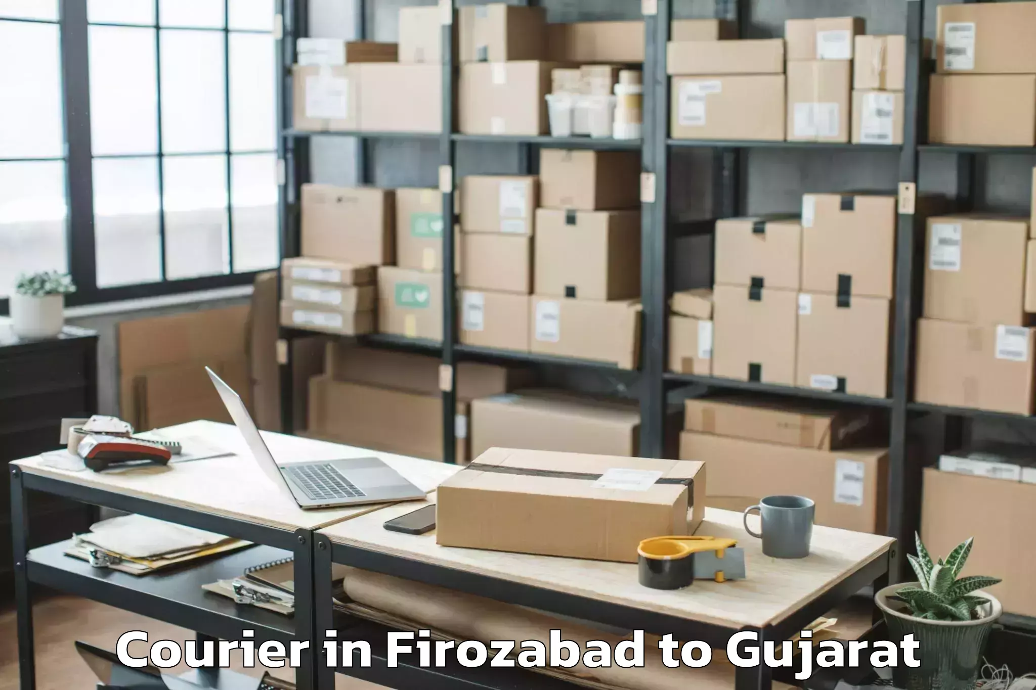 Leading Firozabad to Sutrapada Courier Provider